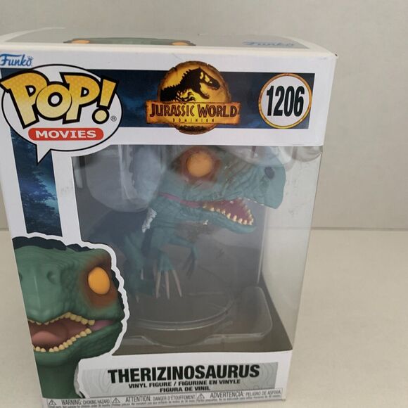 Funko POP! Movies Jurassic World Vinyl Figure THERIZINOSAURUS #1206 Rare Color - Picture 9 of 10